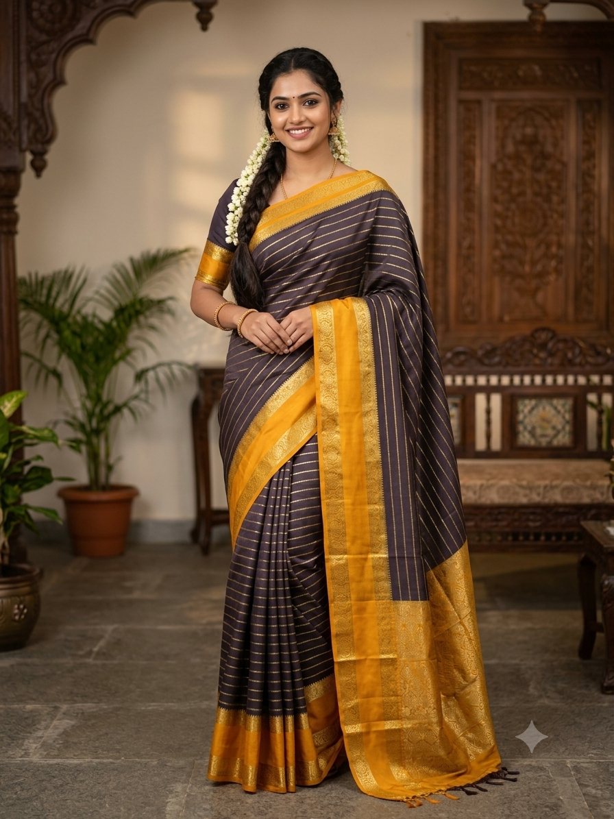 Pure Mysore Silk Saree.