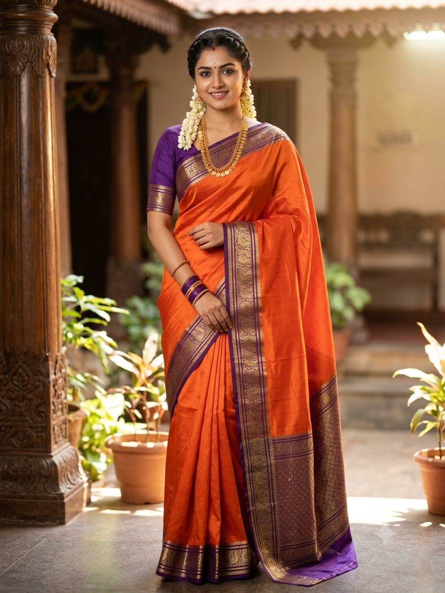 Pure Mysore Silk Saree.