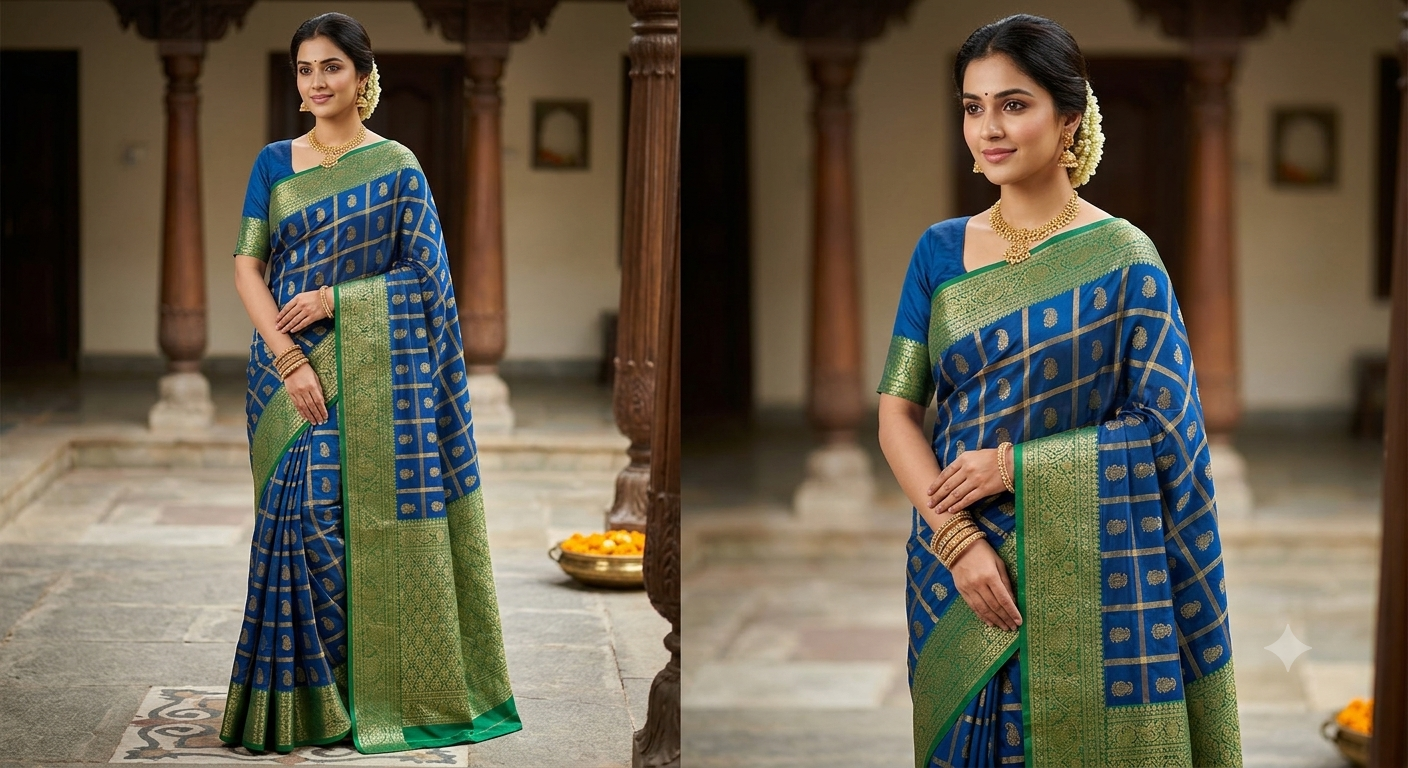 Pure Mysore Silk Saree.