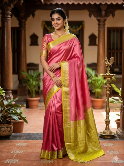 Pure Mysore Silk Saree ( 60 Grams )