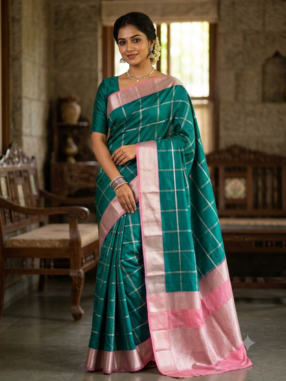 Kanchi Mix Silk Saree
