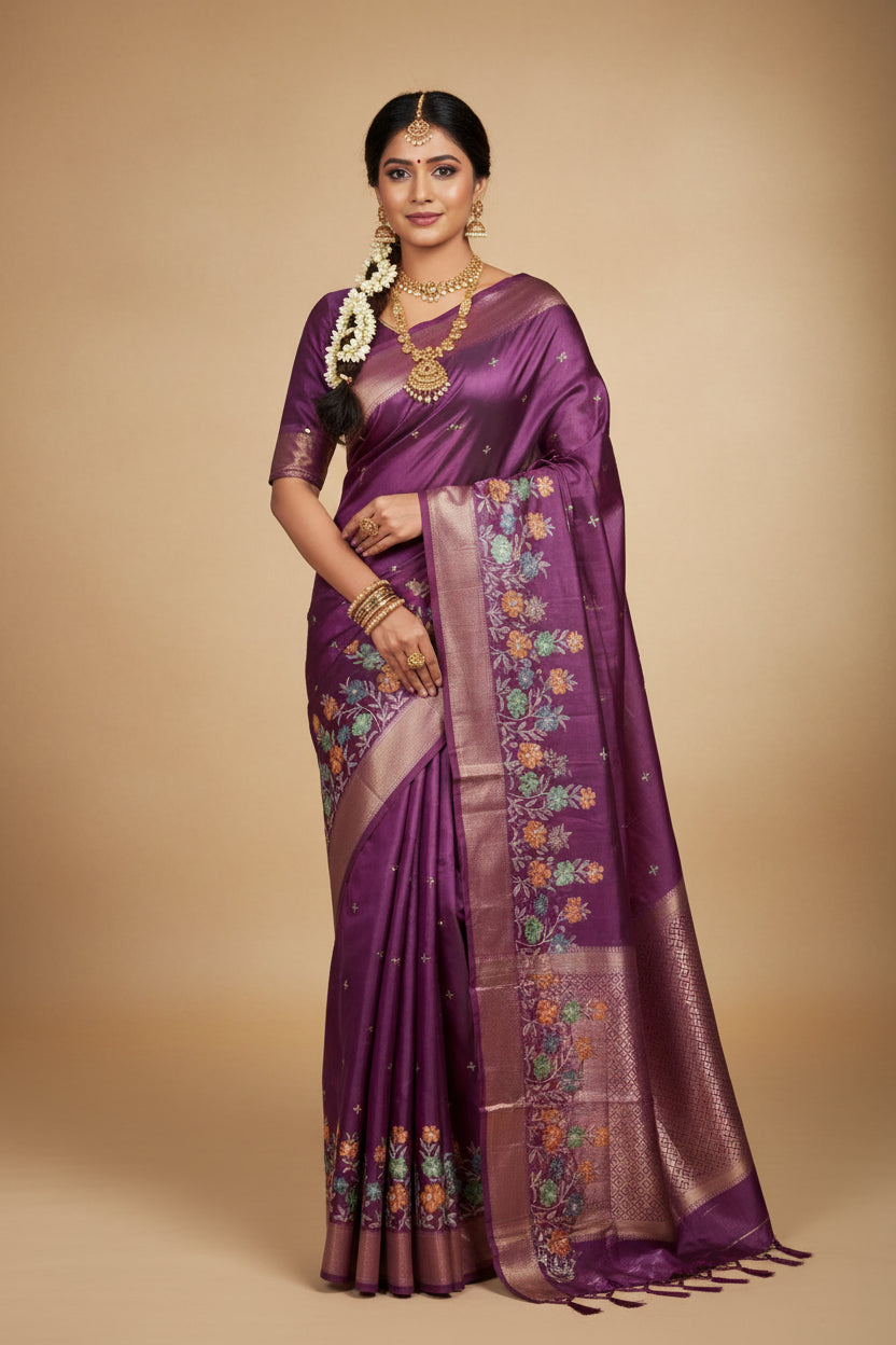 Tussar Silk Saree.