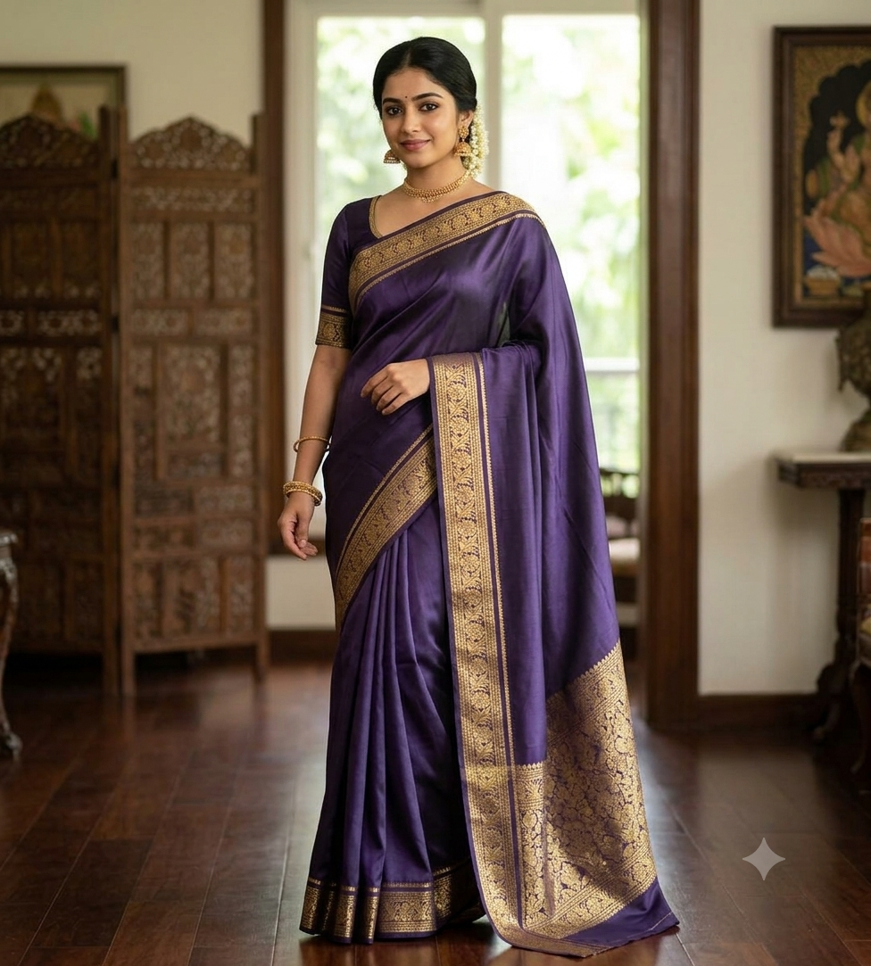 Pure Mysore Silk Saree.