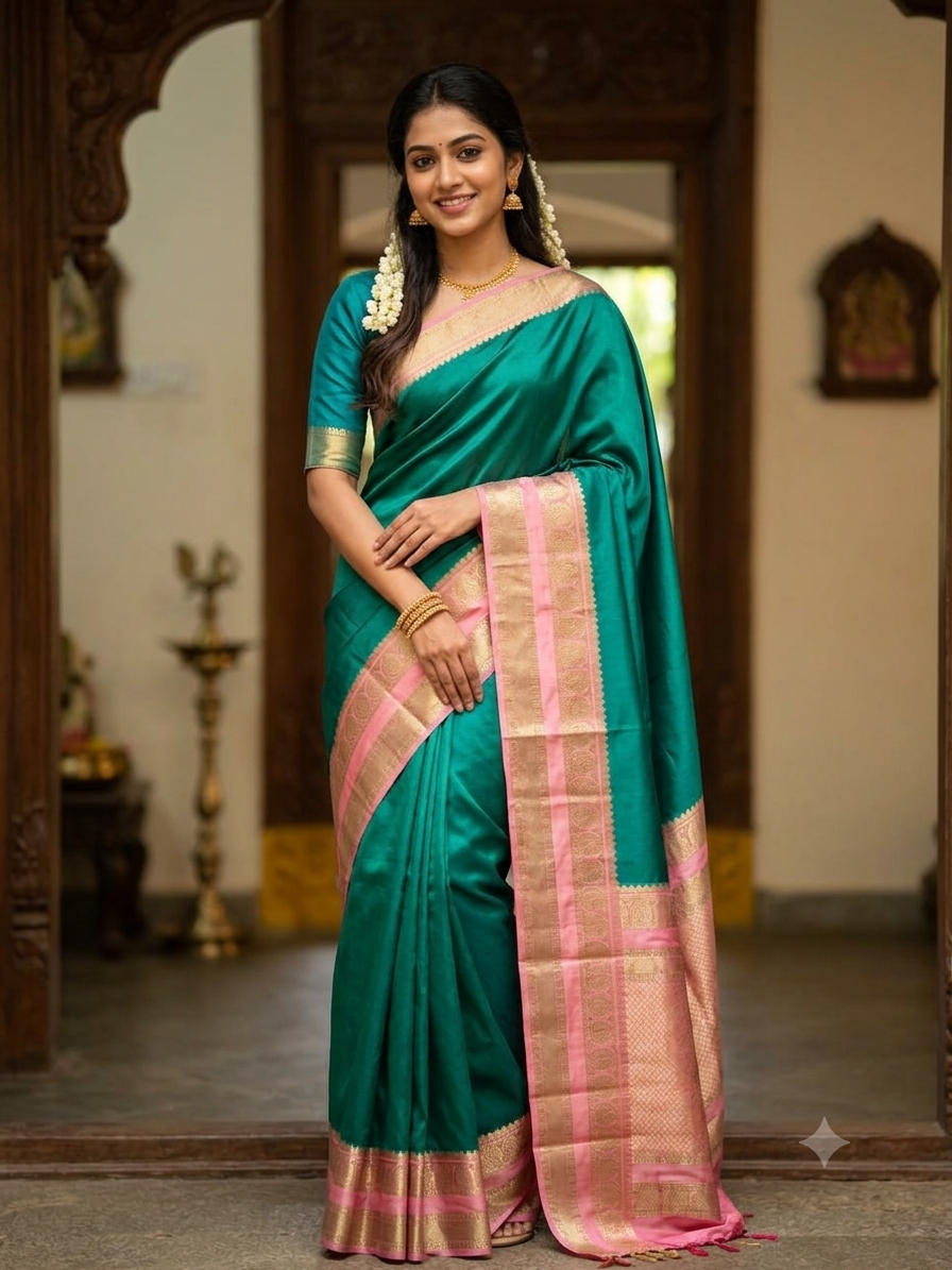 Pure Mysore Silk Saree.