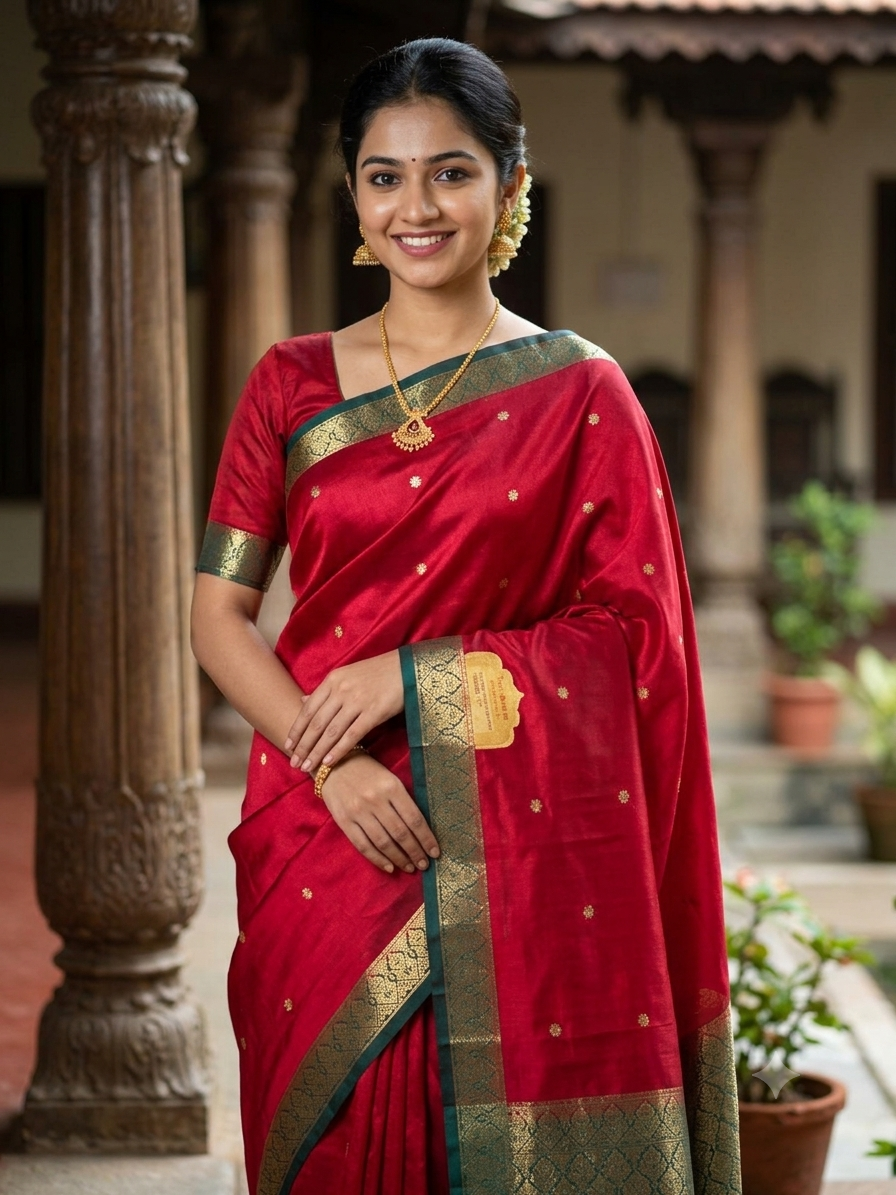Pure Mysore Silk Saree ( 60 Grams )