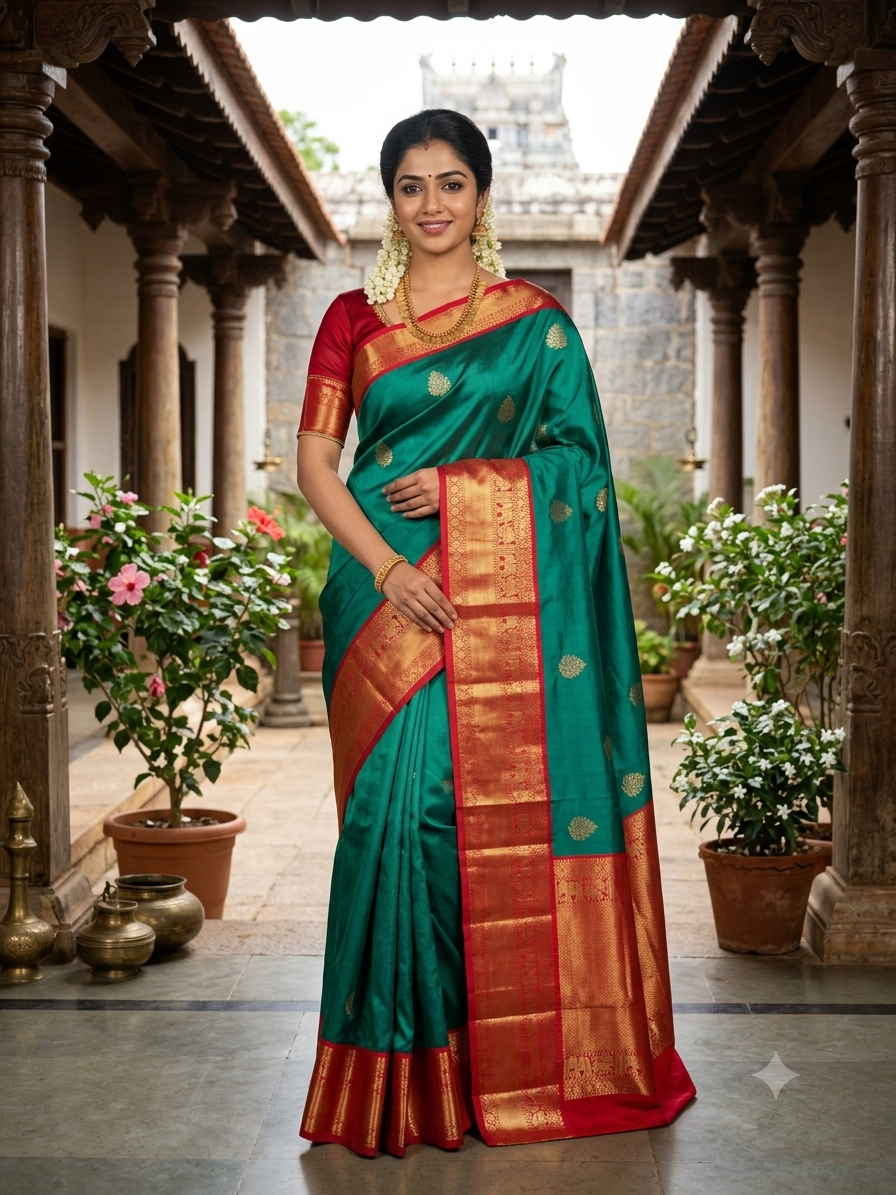 Kanchi Mix Silk Saree