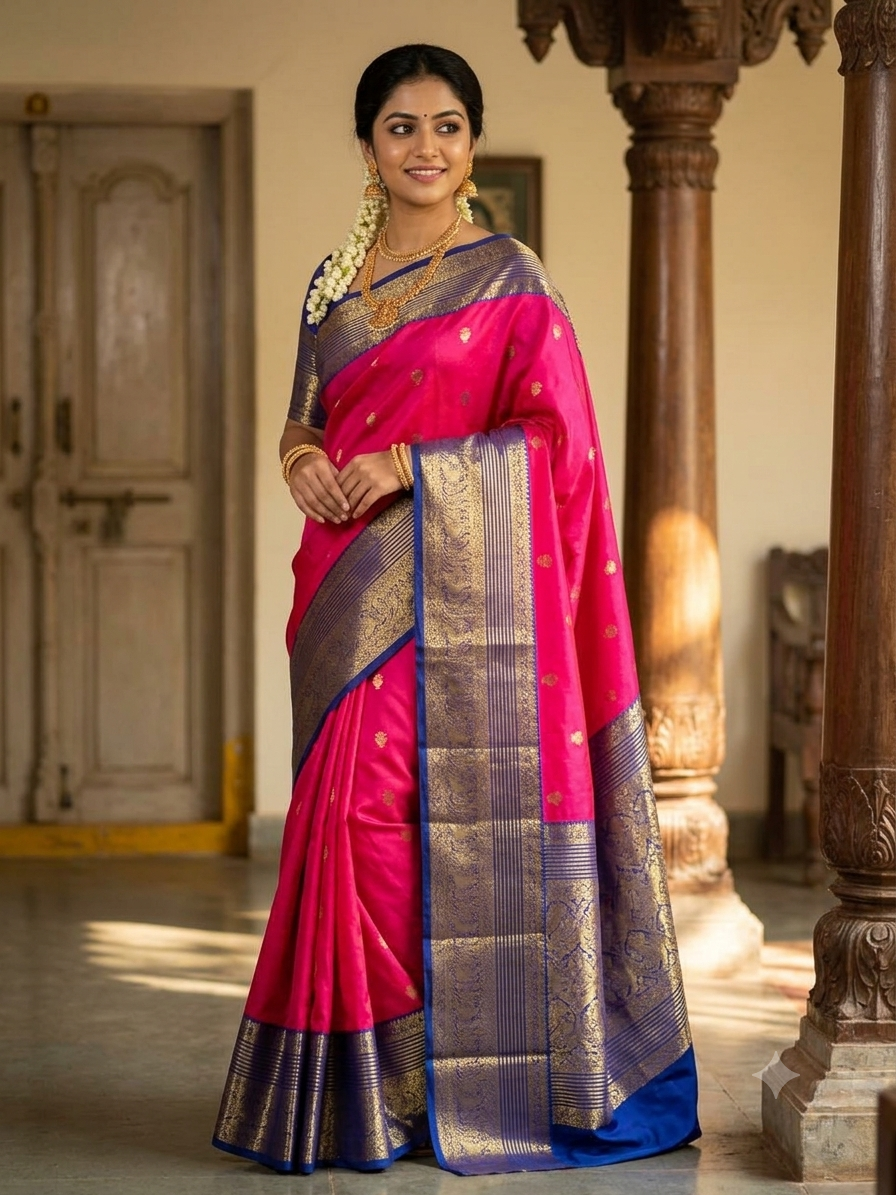Kanchi Mix Silk Saree