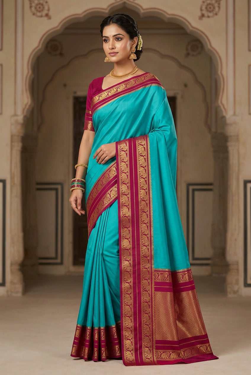 Pure Mysore Silk Saree.