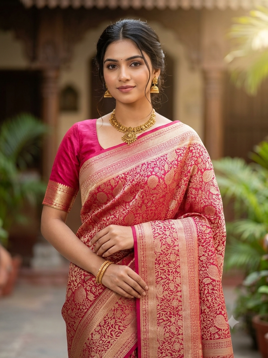 Kanchi Mix Silk Saree