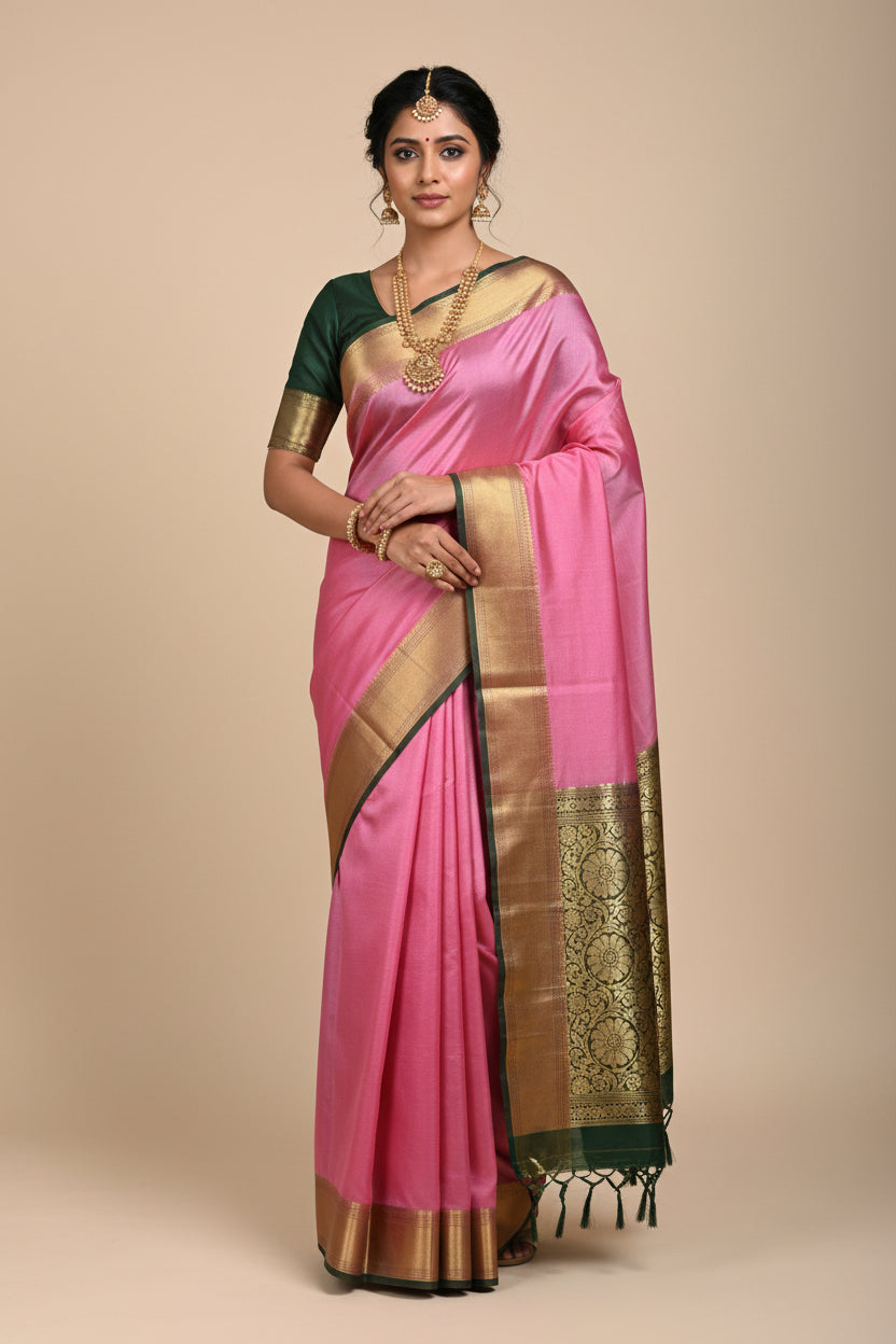 Pure Mysore Silk Saree ( 60 Grams )