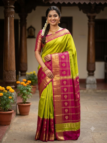 Pure Mysore Silk Saree.
