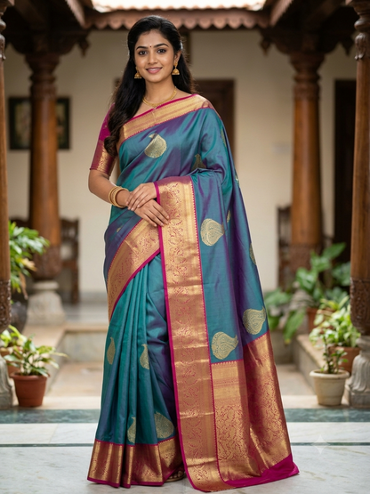 Kanchi Mix Silk Saree