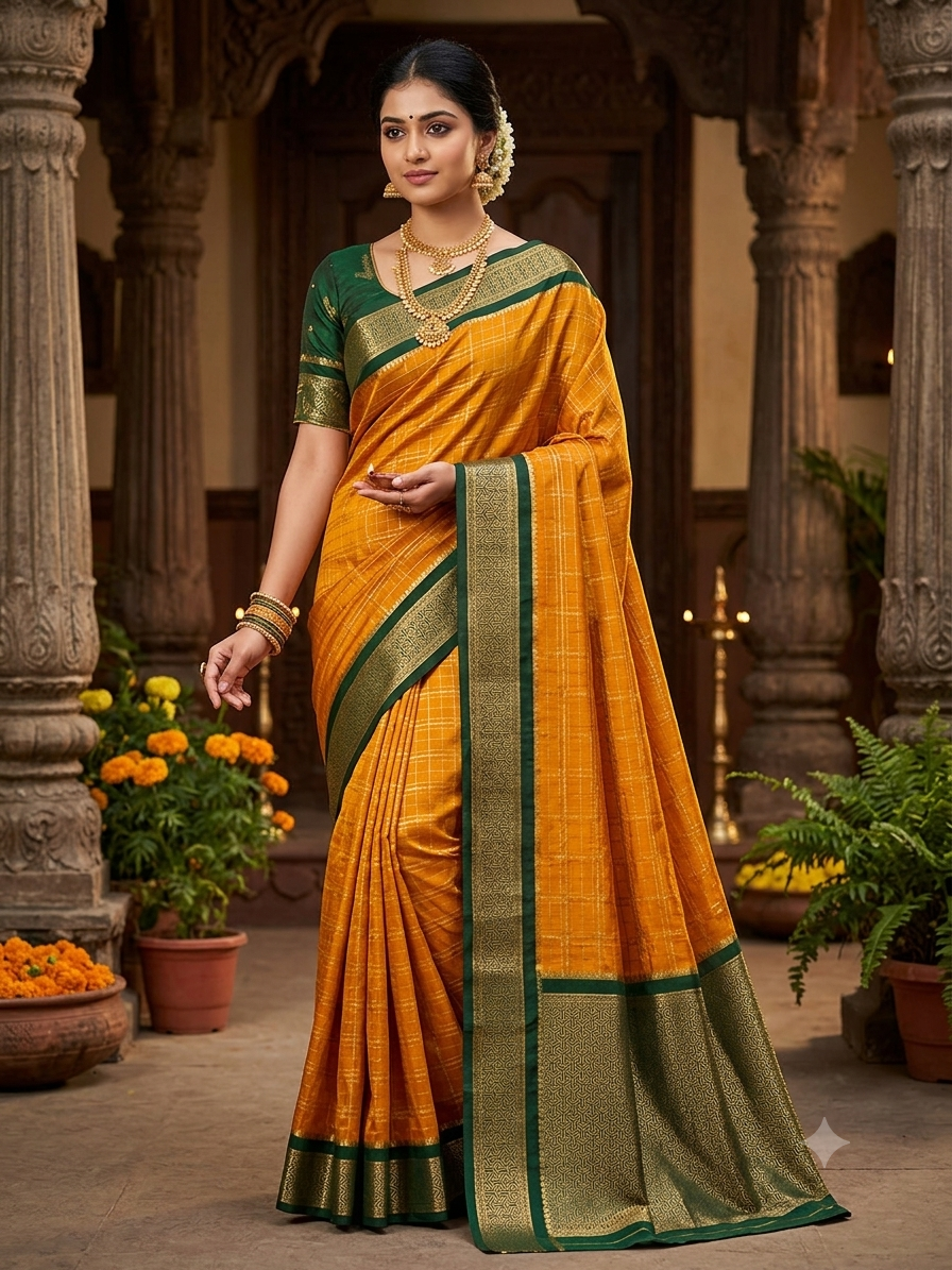 Pure Mysore Silk Saree.