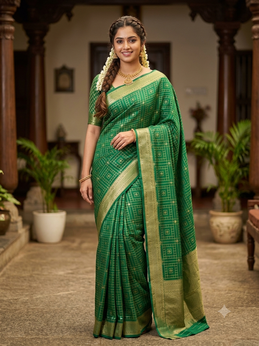 Pure Mysore Silk Saree.