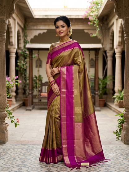 Kanchi Mix Silk Saree