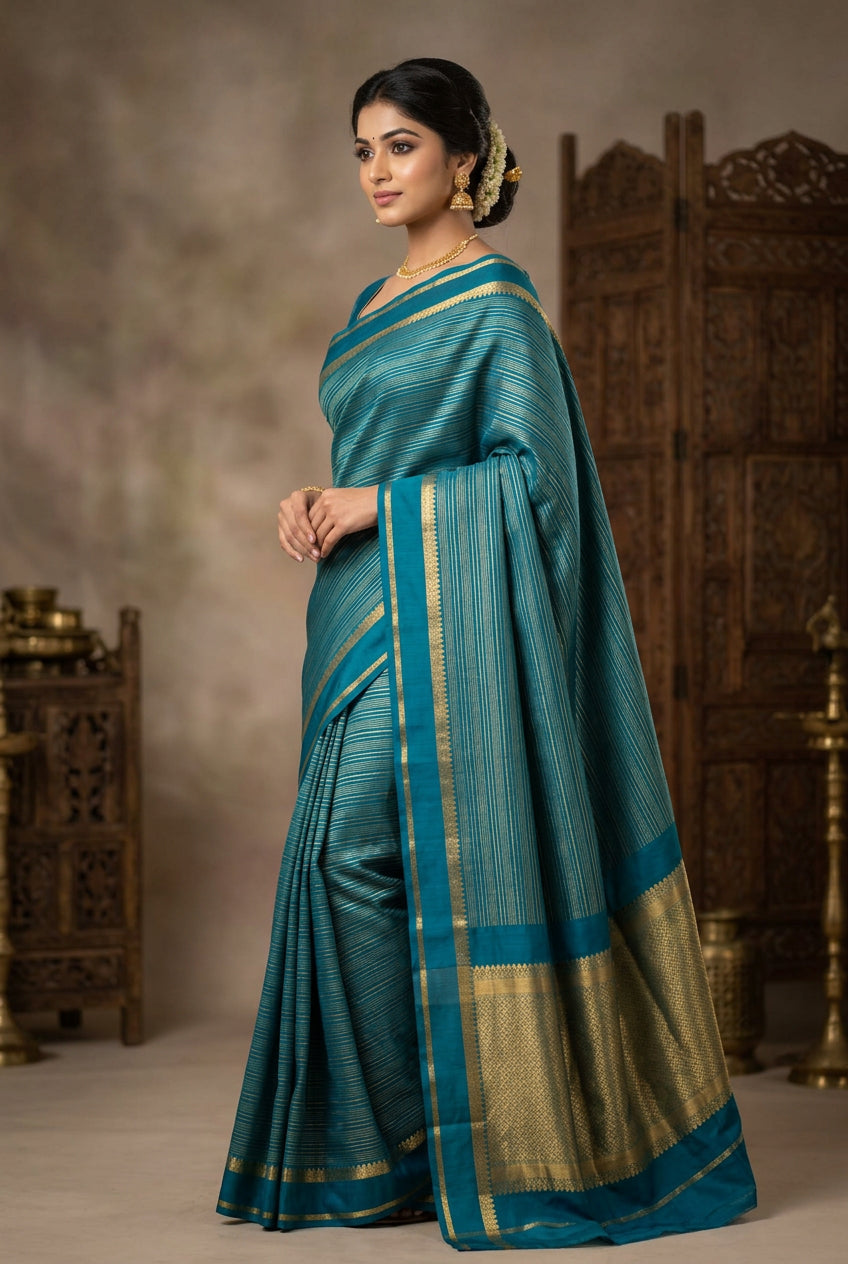 Pure Mysore Silk Saree.