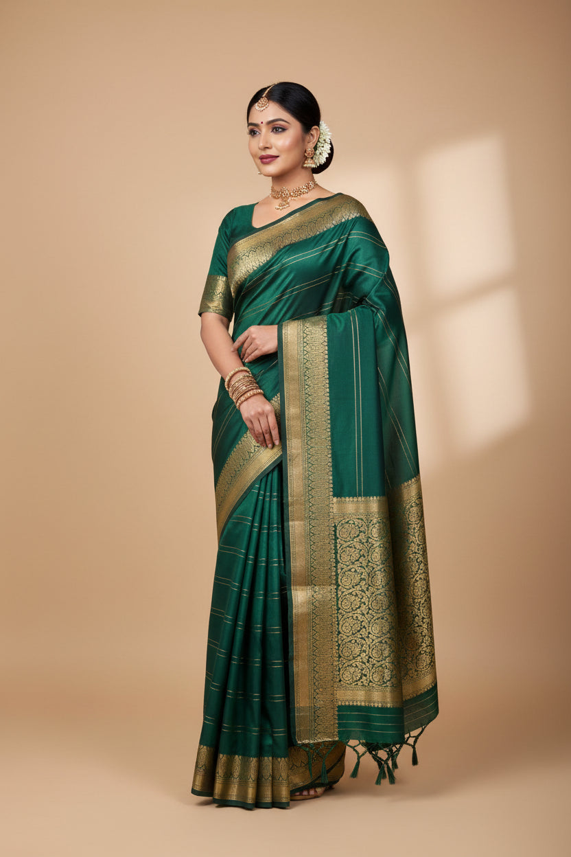 Pure Mysore Silk Saree ( 60 Grams )