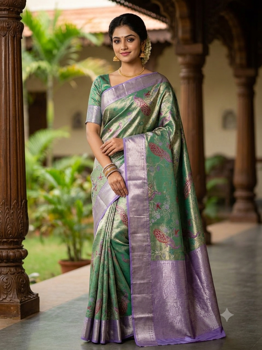 Kanchi Mix Silk Saree