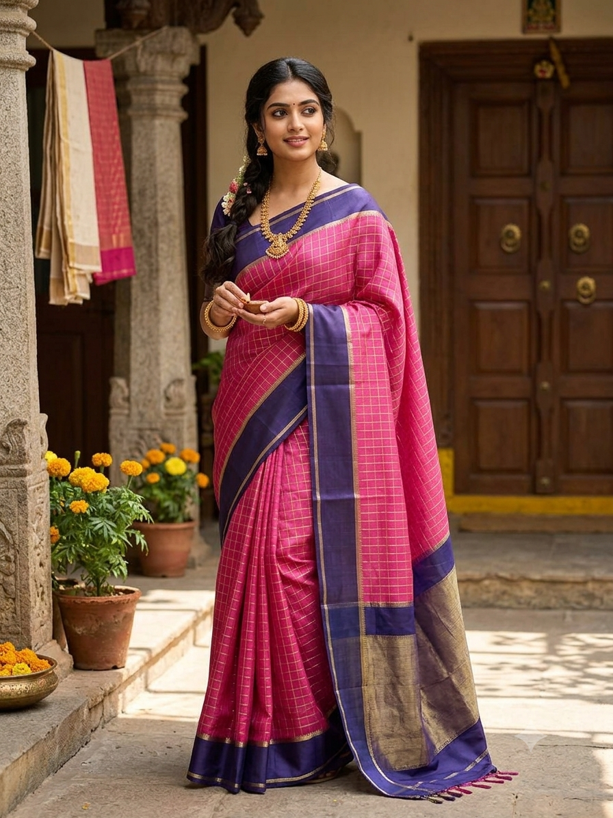 Pure Mysore Silk Saree.