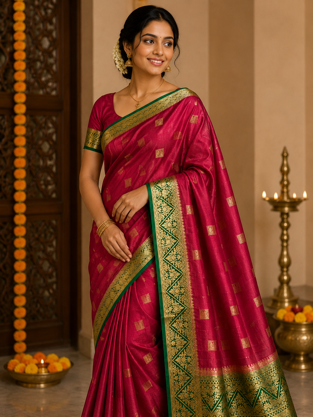 Pure Mysore Silk Saree.