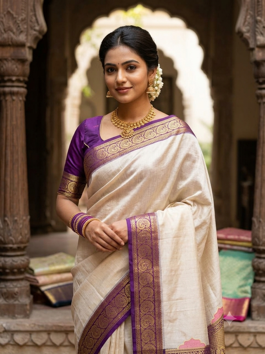 Pure Mysore Silk Saree ( 60 Grams )