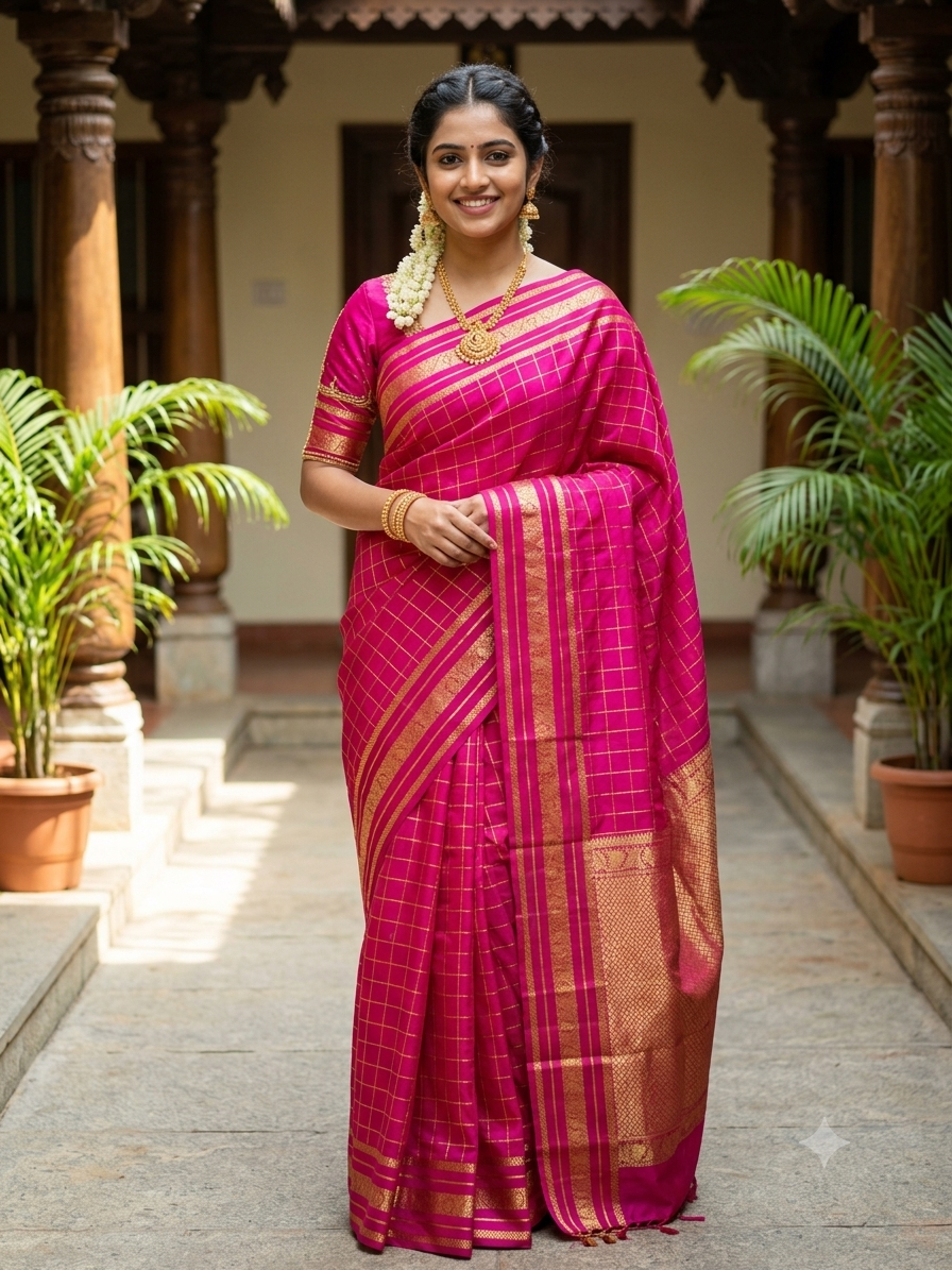 Pure Mysore Silk Saree.