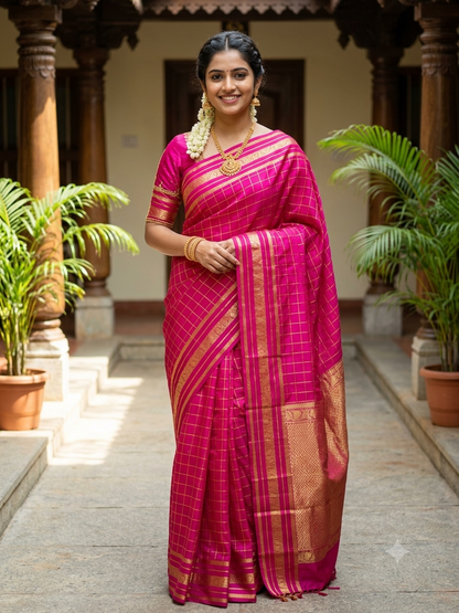 Pure Mysore Silk Saree.