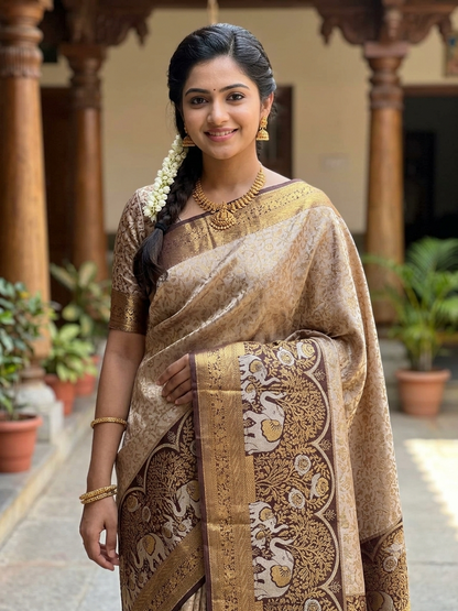 Kanchi Mix Silk Saree