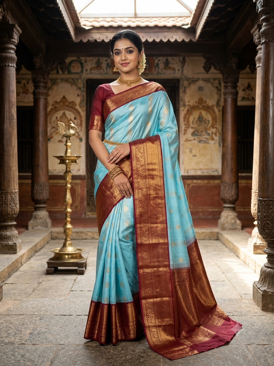 Kanchi Mix Silk Saree