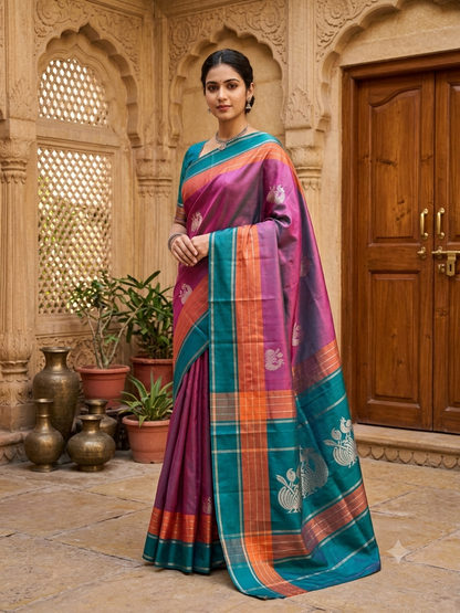 Kanchi Mix Silk Saree