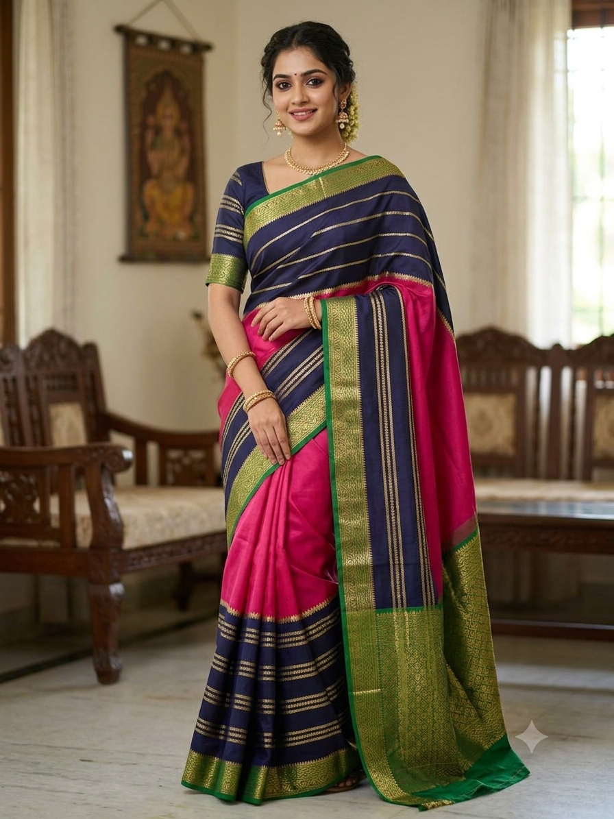 Pure Mysore Silk Saree.