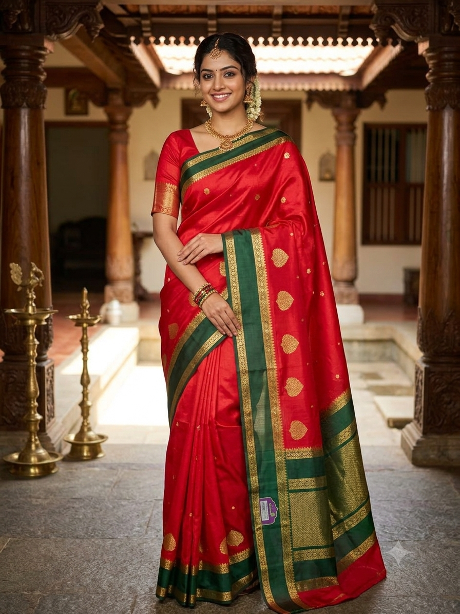 Pure Mysore Silk Saree ( 60 Grams )