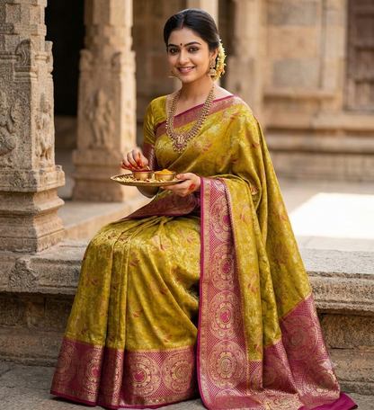Kanchi Mix Silk Saree