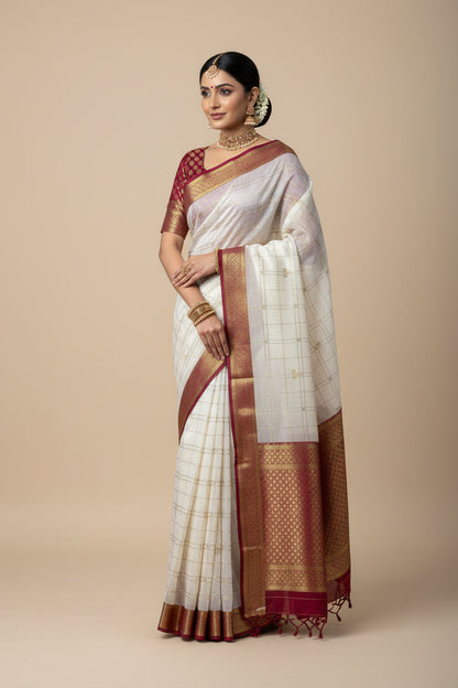 Pure Mysore Silk Saree.
