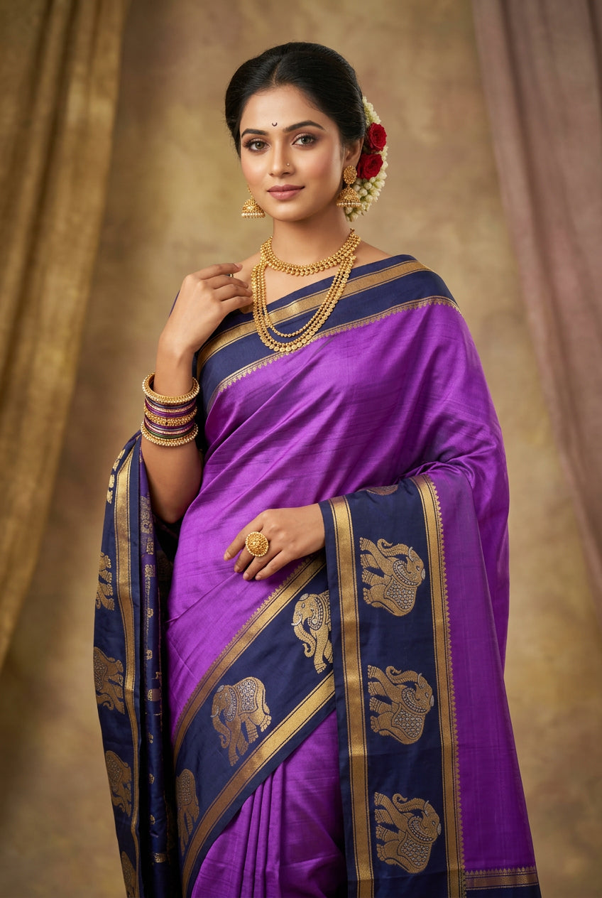 Pure Mysore Silk Saree.