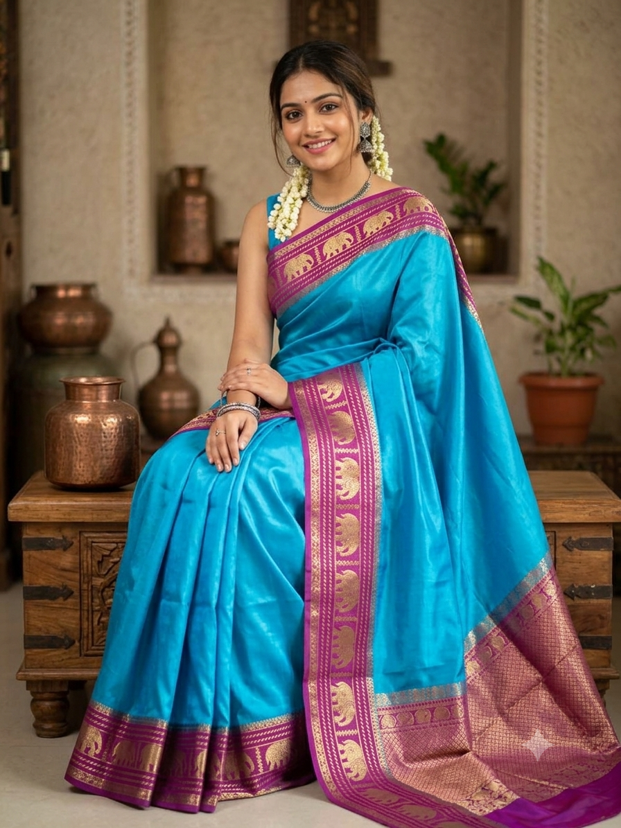Pure Mysore Silk Saree.