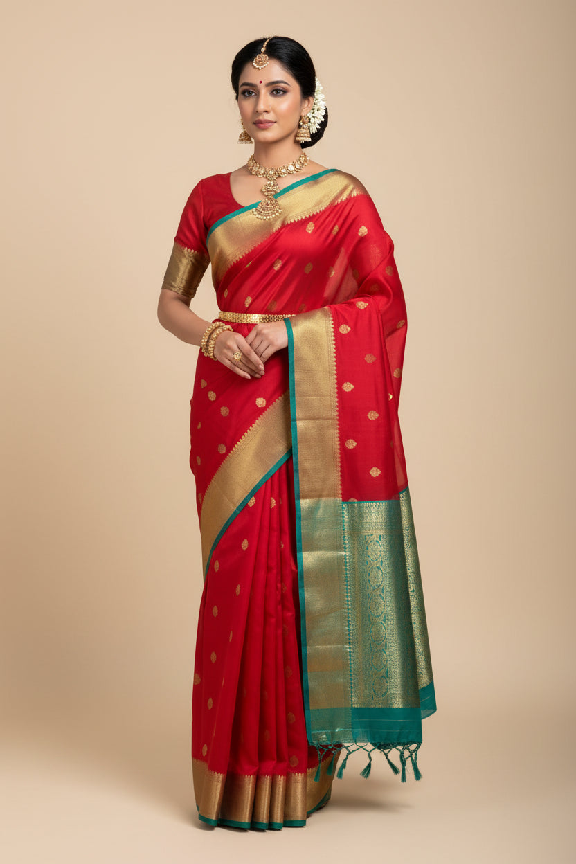 Kanchi Mix Silk Saree