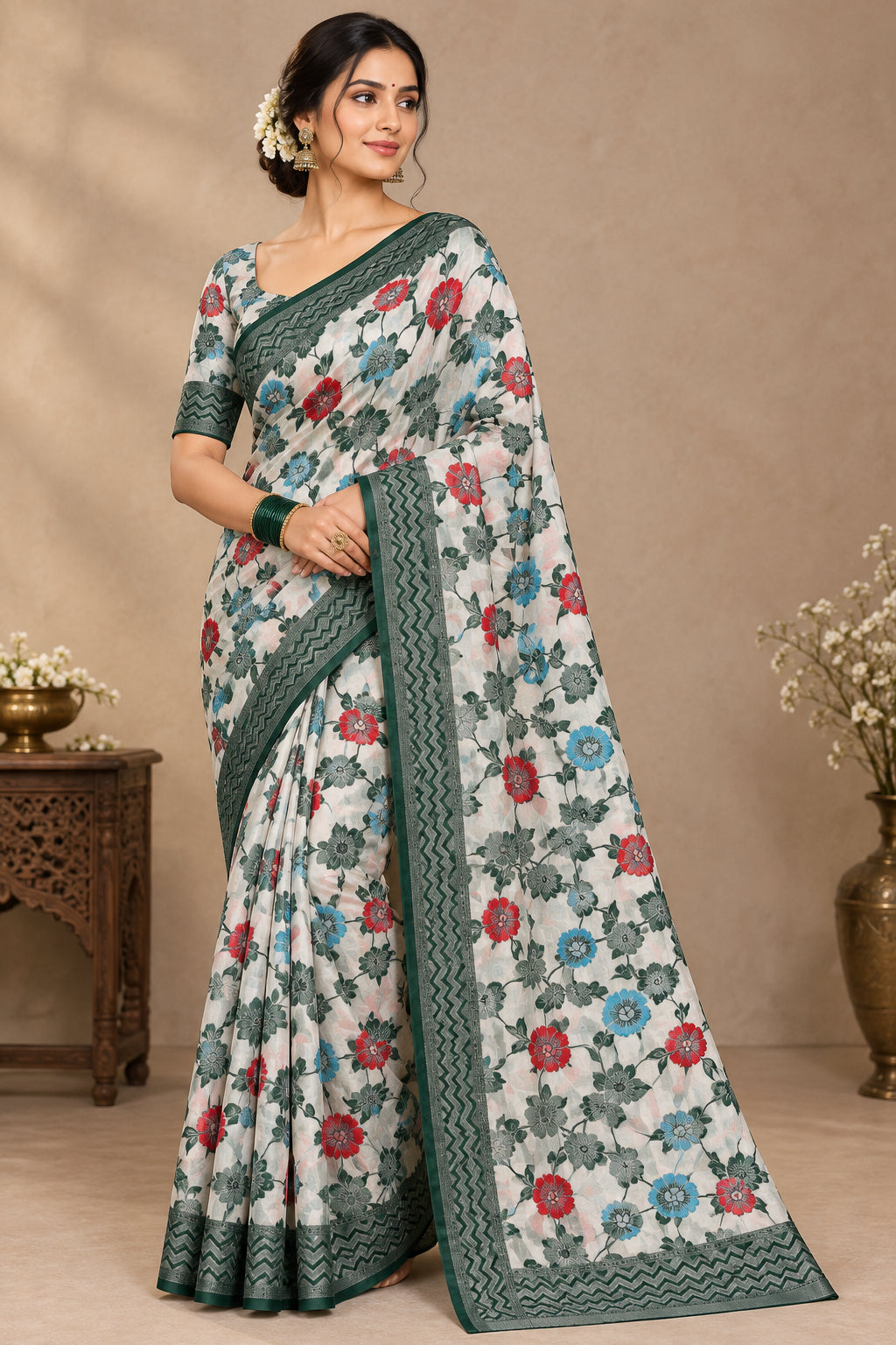 Pure Cotton Silk Saree