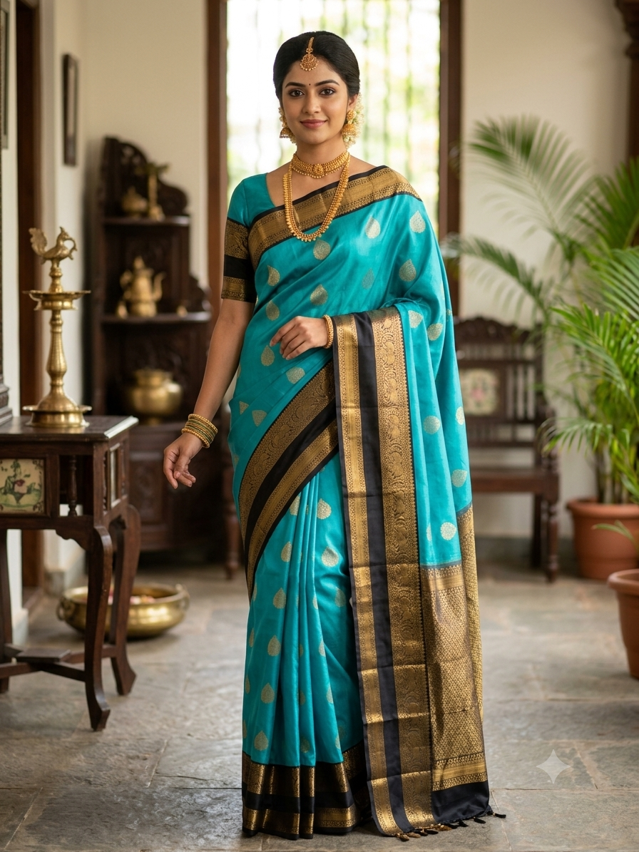 Kanchi Mix Silk Saree
