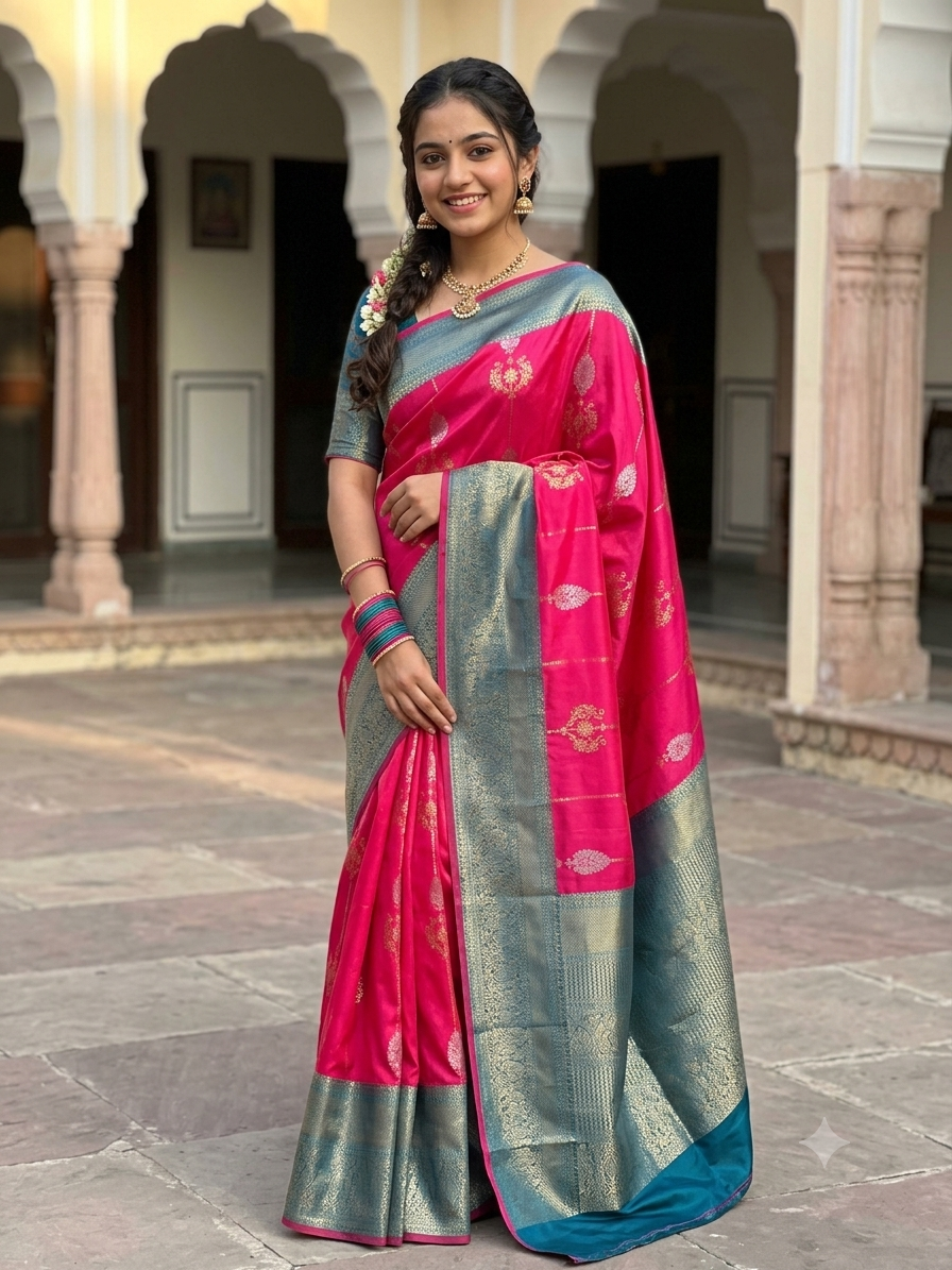Kanchi Mix Silk Saree
