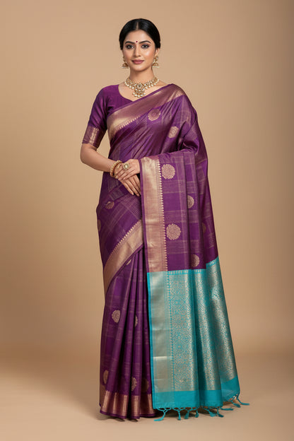 Kanchi Mix Silk Saree