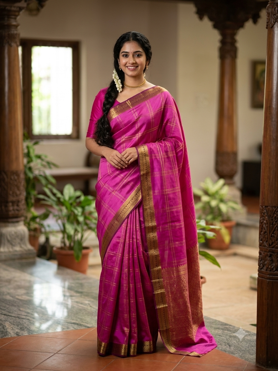 Pure Mysore Silk Saree.