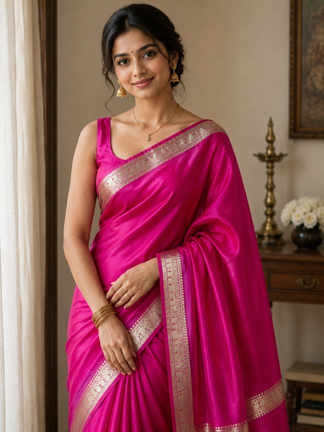 Pure Mysore Silk Saree ( 60 Grams )