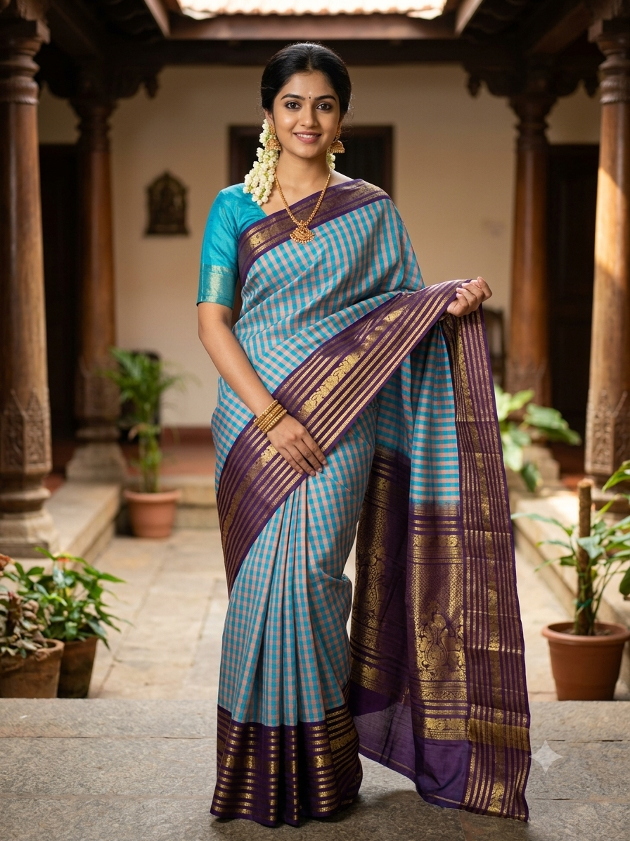 Kanchi Mix Silk Saree