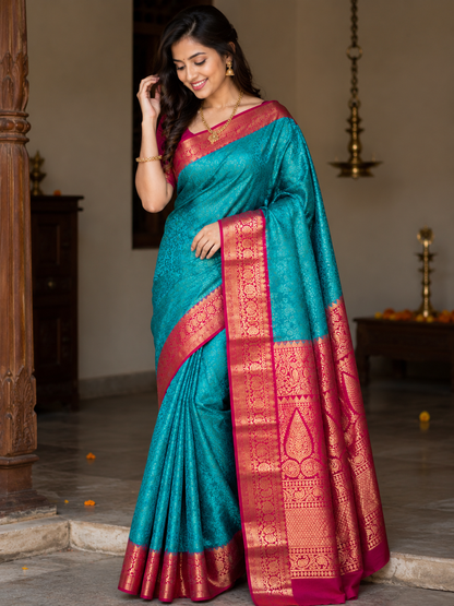 Kanchi Mix Silk Saree
