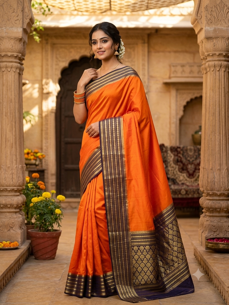 Pure Mysore Silk Saree ( 60 Grams )