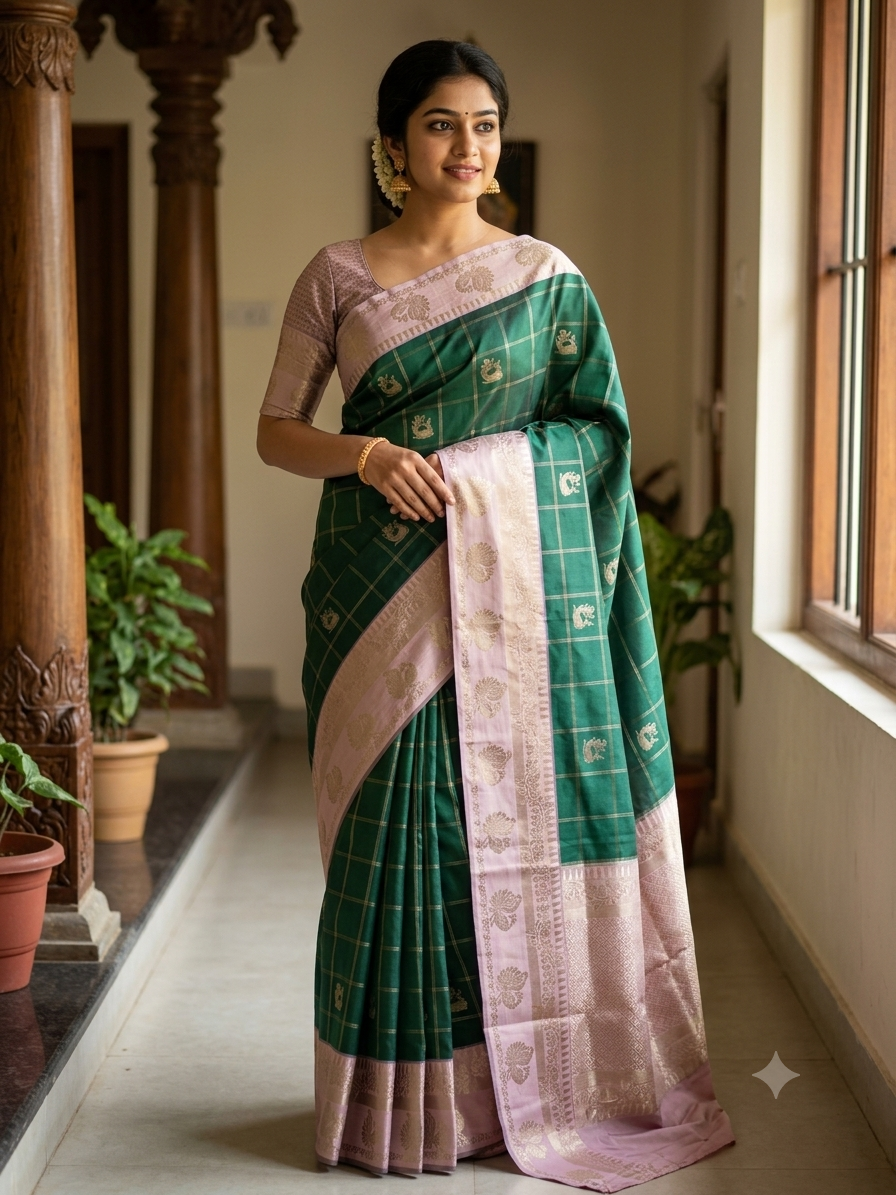 Kanchi Mix Silk Saree