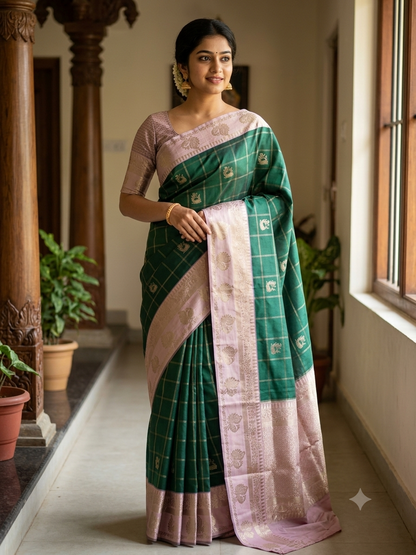 Kanchi Mix Silk Saree