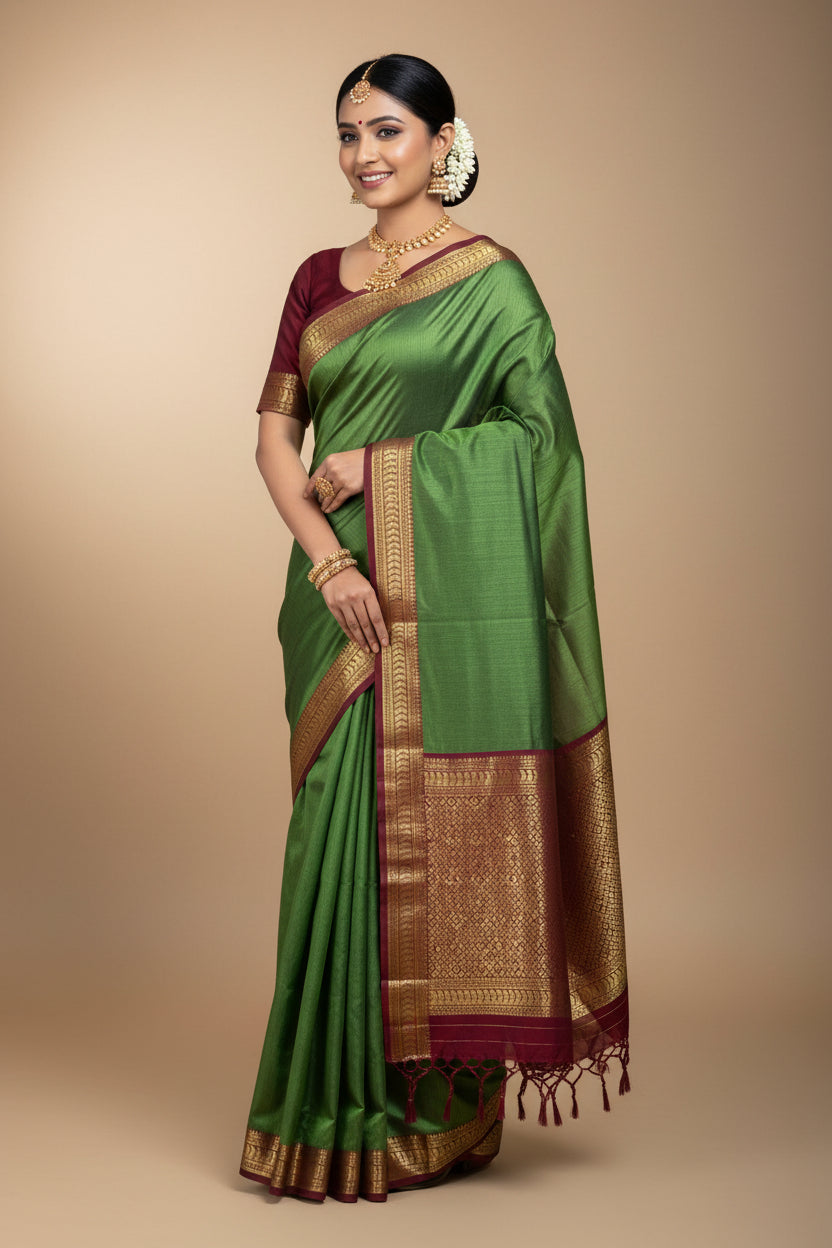 Pure Cotton Silk Saree