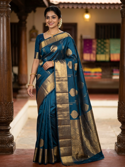 Kanchi Mix Silk Saree